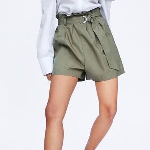 Zara paper bag shorts, size XS.